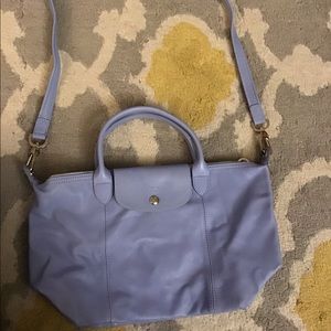 NWOT Medium Light Blue Leather Longchamp